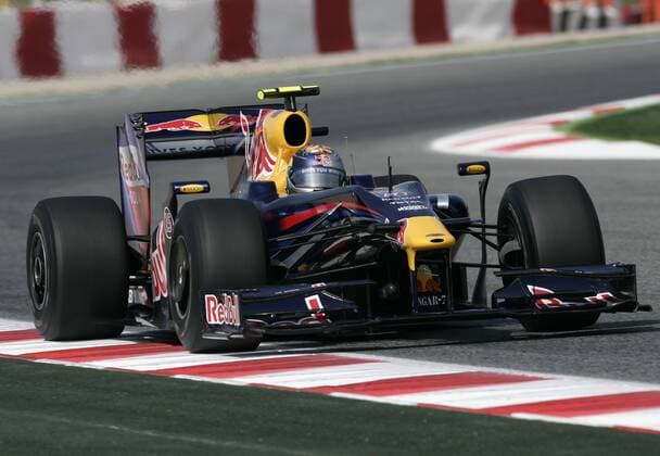 Sebastian Vettel (Deutschland Reb Bull) in seinem Boliden Motorsport Grand Prix Herren Großer Preis von Spanien 2009, Formel 1 Weltmeisterschaft, F1, F, GP, WM, Freies Training, Vdig Einzelbild Circuit de Catalunya Barcelona