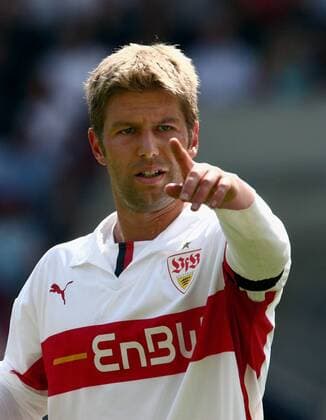 Thomas Hitzlsperger (Stuttgart) gibt Anweisungen Fußball 1. BL Herren Saison 2008 2009, VfB Stuttgart Einzelbild Stuttgart