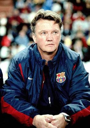 Trainer Louis van Gaal (FC Barcelona) -  Fußball Herren Primera Division 2002 2003, 1. Spanische Liga, Barca Einzelbild Valladolid