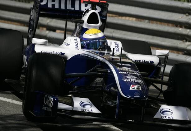 Nico Rosberg (Deutschland Williams) in seinem Boliden Motorsport Grand Prix Herren Großer Preis von Monaco 2009, Formel 1 Weltmeisterschaft, F1, F, GP, WM, Freies Training Einzelbild Circuit de Monaco Monte Carlo