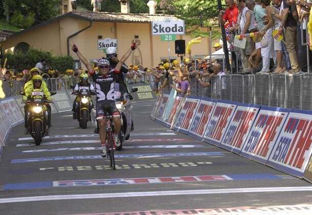 Simon Gerrans (Australien Cervelo) gewinnt die 14. Etappe des Giro d Italia 2009 -  Radsport Herren Giro d Italia 2009, dItalia, Straßenradsport, Straße, Rad Einzelbild 14. Etappe: Campi Bisenzio - Bologna