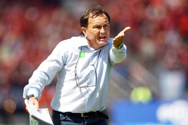 Trainer Ewald Lienen (1860) Fußball 2. BL Herren Saison 2008 2009, TSV 1860 München Einzelbild Nürnberg
