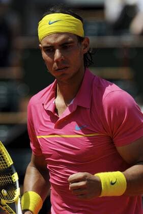 Rafael Nadal (Spanien) - Jubel Tennis Herren French Open 2009, Grand Slam, ATP Tour Einzelbild Roland Garros Paris Freude,