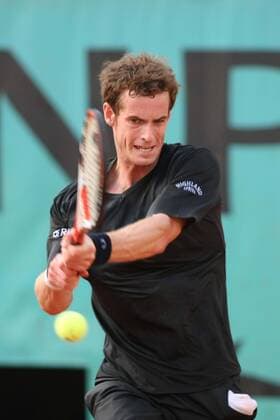 Andrew Murray (Großbritannien) -  Tennis Herren French Open 2009, Grand Slam, ATP Tour, Vdig Einzelbild Roland Garros Paris Dynamik,