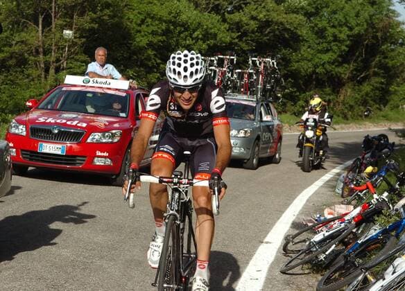 Carlos Sastre (Spanien Cervelo) -  Radsport Herren Giro d Italia 2009, dItalia, Straßenradsport, Straße, Rad Einzelbild 16. Etappe: Pergola - Monte Petrano