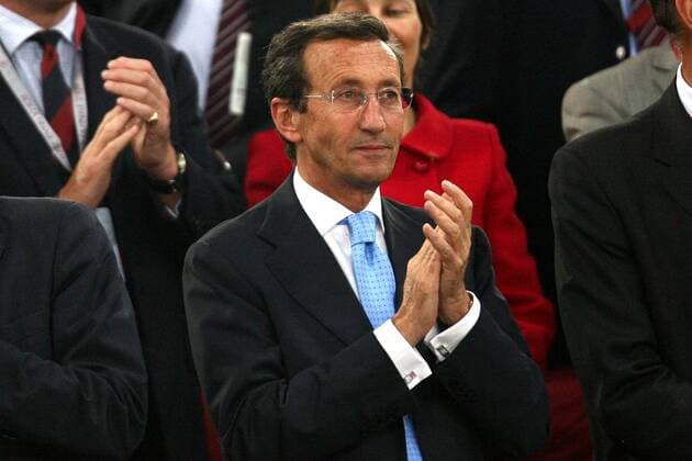 Gianfranco Fini (Italien), Präsident der Abgeordnetenkammer -  Fußball EC 1 Herren Champions League Finale 2008 2009, Einzelbild Rom