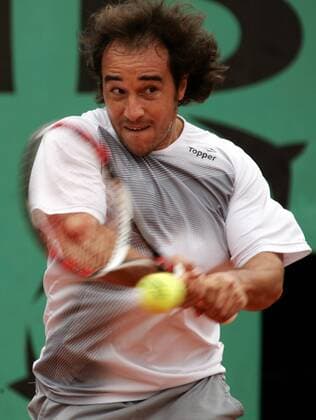 Diego Junqueira (Argentinien) -  (PAR20090528208) Tennis Herren French Open 2009, Grand Slam ATP Tour Einzelbild Paris Dynamik,