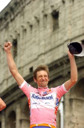 Denis Menchov (Russland Rabobank) - Gesamtsieger des Giro d Italia 2009 -  Radsport Herren Giro d Italia 2009, dItalia, Straßenradsport, Straße, Rad Einzelbild 21. Etappe: Rom Freude, Begeisterung,
