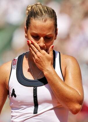 Dominika Cibulkova (Slowakei) enttäuscht -  Tennis Damen French Open 2009, Grand Slam, WTA Tour Einzelbild Roland Garros Paris Enttäuschung,