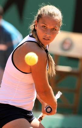 Dominika Cibulkova (Slowakei) -  Tennis Damen French Open 2009, Grand Slam, WTA Tour Einzelbild Roland Garros Paris