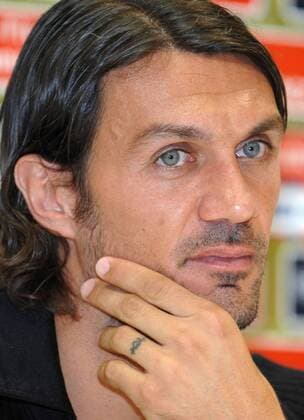 Paolo Maldini (Italien AC Mailand) beendet seine Fußballkarriere - Fußball Herren Serie A 2008 2009, 1. Italienische Liga, Milan, Pressekonferenz, Pressetermin Porträt Mailand Nachdenklichkeit,
