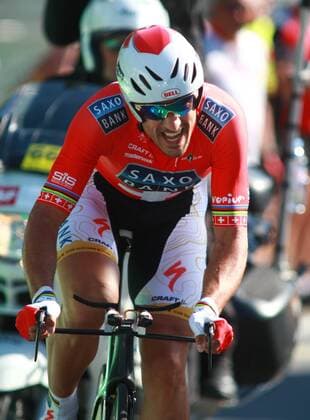 Fabian Cancellara (Schweiz Saxo Bank) Radsport Herren Tour de Suisse 2009, Straßenradsport, Straße, Rad, ProTour Einzelbild 1. Etappe: Mauren - Ruggell 