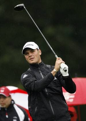 Martin Kaymer (Deutschland, li.) und Ryuji Imada (Japan) -  (NYP20090618119) Golf Herren US Open 2009, PGA Tour Einzelbild Farmingdale Bethpage