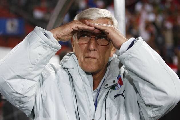 Nationaltrainer Marcello Lippi (Italien) -  Fußball Länderspiel Herren Confed Cup 2009, Nationalteam Einzelbild Johannesburg