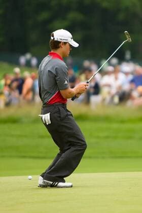 Casey Wittenberg (USA) enttäuscht - -ZUMAcs7 Golf Herren US Open 2009, PGA Tour Einzelbild Bethpage Farmingdale Enttäuschung,