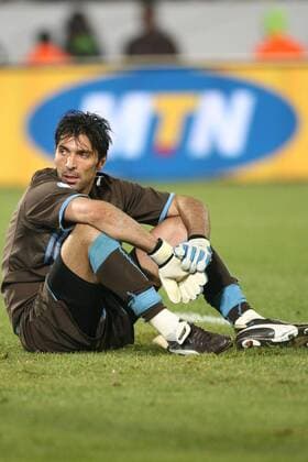 Torwart Gianluigi Buffon (Italien) enttäuscht -  Fußball Länderspiel Herren Confed Cup 2009, Italien Einzelbild Pretoria Tshwane