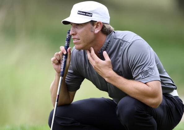 Ricky Barnes (USA) -  (NYP20090622105) Golf Herren US Open 2009, PGA Tour, Einzelbild Farmingdale Bethpage Konzentration,