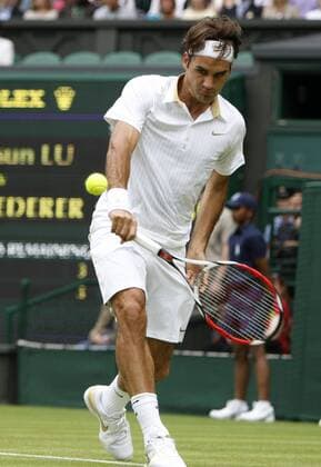 Roger Federer (Schweiz) -  Tennis Herren All England Championships 2009, Grand Slam, ATP Tour Einzelbild Wimbledon London