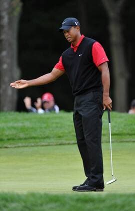 Tiger Woods (USA) enttäuscht -  (NYP20090622303) Golf Herren US Open 2009, PGA Tour Einzelbild Farmingdale Bethpage