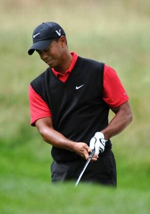 Tiger Woods (USA) enttäuscht -  (NYP20090622305) Golf Herren US Open 2009, PGA Tour Einzelbild Farmingdale Bethpage