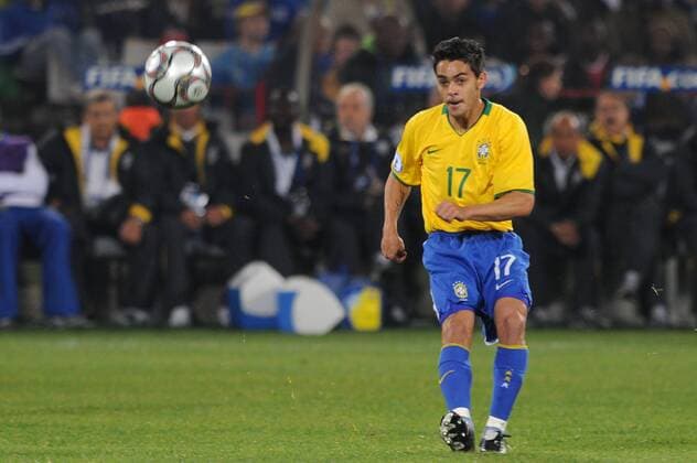 Josue (Brasilien) -  (2009062213002468) Fußball Länderspiel Herren Confed Cup 2009, Nationalteam, Nationaltrikot Einzelbild Pretoria Tshwane