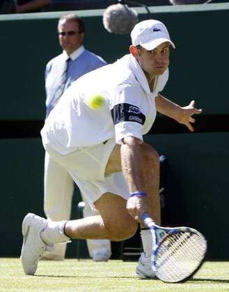 Andy Roddick (USA) -  Tennis Herren All England Championships 2009, Grand Slam, ATP Tour Einzelbild Wimbledon London Dynamik,