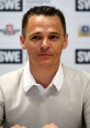 Jörg Werner (Deutschland), Geschäftsführer der Teamspirit GmbH, anlässlich der Pressekonferenz zur deutschen Bahnradmeisterschaft 2009 Radsport LM Herren Deutsche Meisterschaft 2009, DM, Rad, Bahn, Halle, Indoor, Bahnrad, Bahnradsport Porträt Erfurt