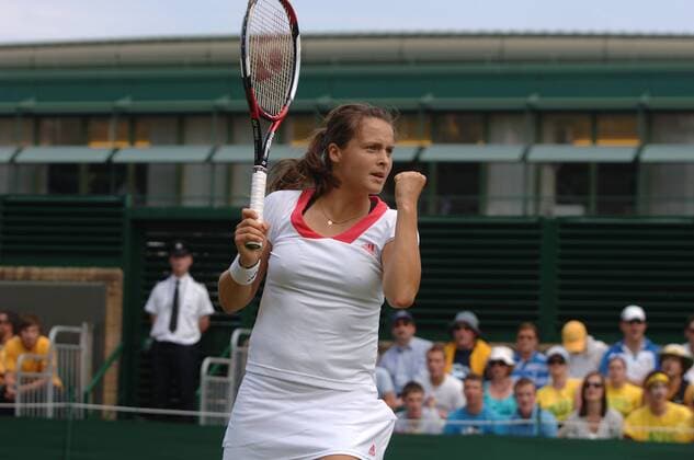 Tatjana Malek (Deutschland) ballt die Faust -  Tennis Damen All England Championships 2009, Grand Slam, WTA Tour Einzelbild Wimbledon London Freude,
