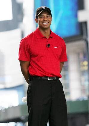 Tiger Woods (USA) -  (NYP20090625233) Golf Herren E Sports 2009, Spiel Computerspiel, Simulation, Computersimulation, Videospiel o0 esports Einzelbild Promotiontermin New York, NY, N.Y. Freude,