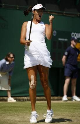 Ana Ivanovic (Serbien) - Schlussjubel Tennis Damen All England Championships 2009, Grand Slam, WTA Tour Einzelbild Wimbledon London Freude,