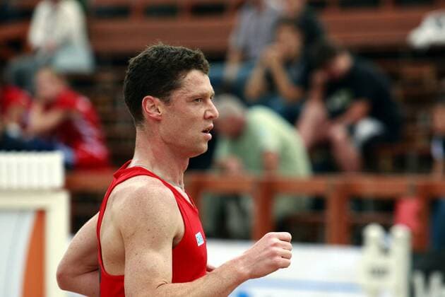 Eric Walther (Deutschland) Moderner Fünfkampf Herren EM 2009, Laufen Einzelbild o0 combined Leipzig