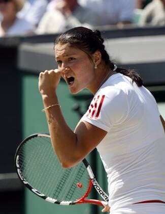 Dinara Safina (Russland) - Jubel -  Tennis Damen All England Championships 2009, Grand Slam, WTA Tour Einzelbild Wimbledon London Freude,