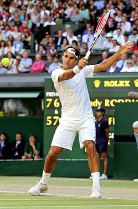 Roger Federer (Schweiz) -  Tennis Herren All England Championships 2009, Grand Slam, ATP Tour, Finale Einzelbild Wimbledon London