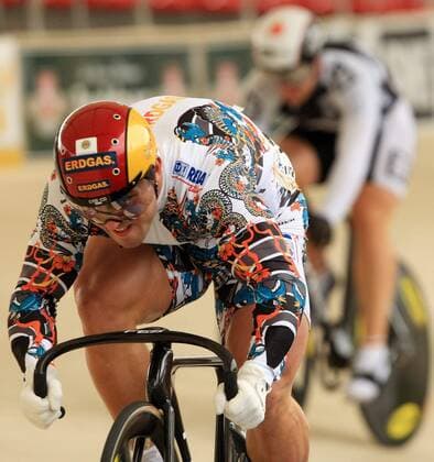 Robert Förstemann (Deutschland) Radsport LM Herren Deutsche Bahnradmeisterschaft 2009, Meisterschaft, Sprint Einzelbild Erfurt