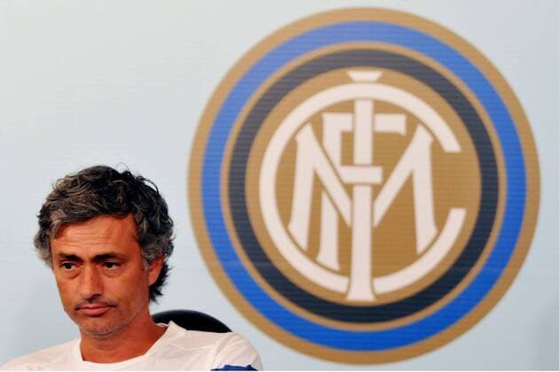 Trainer Jose Mourinho (Inter Mailand) - Pressekonferenz -  Fußball Herren Serie A 2009 2010, 1. Italienische Liga, FC Internazionale Mailand, Vdig Porträt Trainingslager Appiano Gentile