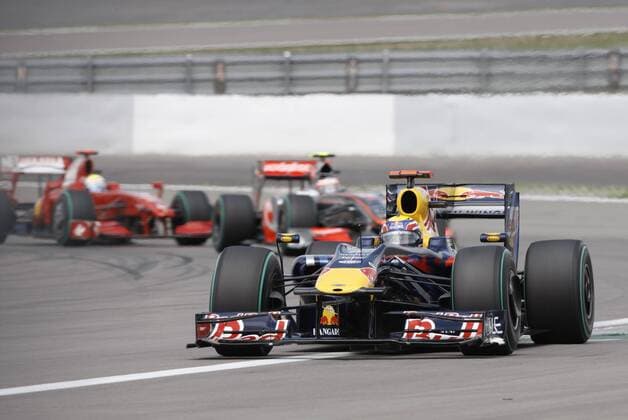 Mark Webber (Australien Red Bull) in seinem Boliden Motorsport Grand Prix Herren Großer Preis von Deutschland 2009, Formel 1 Weltmeisterschaft, F1, F, GP, WM Einzelbild Nürburgring Nürburg