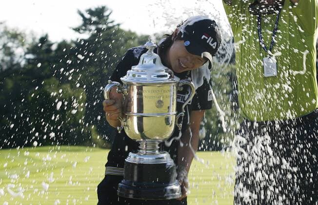 Eun Hee Ji (Südkorea) gewinnt die US Women s Open 2009 -  (NYP20090712125) Golf Damen US Women s Open 2009, Womens, LPGA Tour Einzelbild Bethlehem Freude,