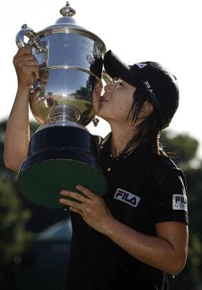 Eun Hee Ji (Südkorea) gewinnt die US Women s Open 2009 -  (NYP20090712122) Golf Damen US Women s Open 2009, Womens, LPGA Tour Einzelbild Bethlehem Freude,
