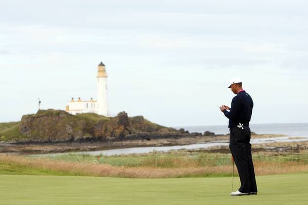 Tiger Woods (USA) auf dem Ailsa Golf Course in Turnberry -  Golf Herren The British Open Championship 2009, PGA European Tour, Training Totale Turnberry, Ayrshire