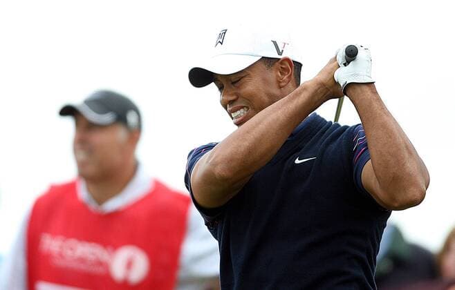 Tiger Woods (USA) enttäuscht -  Golf Herren The British Open Championship 2009, European PGA Tour Einzelbild Turnberry Ayrshire Enttäuschung, Verzweiflung,