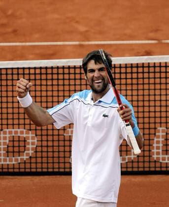 Jeremy Chardy (Frankreich) gewinnt den Mercedes Cup 2009 Tennis Herren Mercedes Cup 2009, ATP Tour, Finale, Einzelbild Weißenhof Stuttgart Freude,