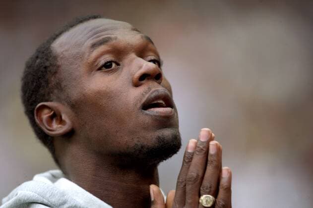 Usain Bolt (Jamaika) Meeting Areva Paris - 100 metres - portrait 