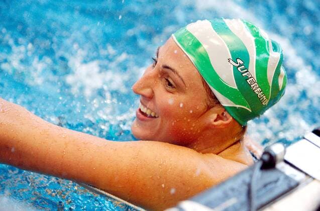 SCHWIMMEN - Ströck Austria Meeting WIEN - 200m Brust, Damen. Bild zeigt Mirna Jukic (AUT). 