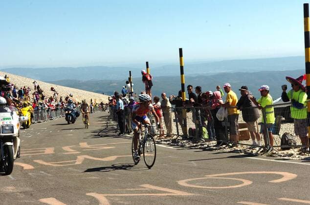 Juan Manuel Garate (Spanien Rabobank, re.) vor Tony Martin (Deutschland Columbia High Road) -  Radsport Herren Tour de France 2009, Straßenradsport, Straße, Rad Totale 20. Etappe: Montelimar - Mont Ventoux