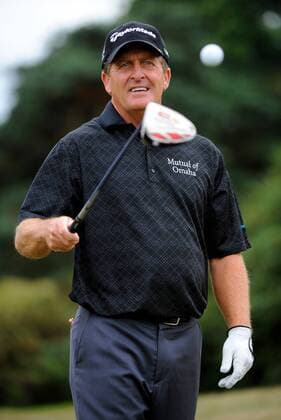26 July 2009: Fred Funk (USA) (USA) catches a practice ball before the final round of the MasterCard Senior British Open in Sunningdale, England. Icon369090726662 o0 Golf EDITORIAL USE ONLY