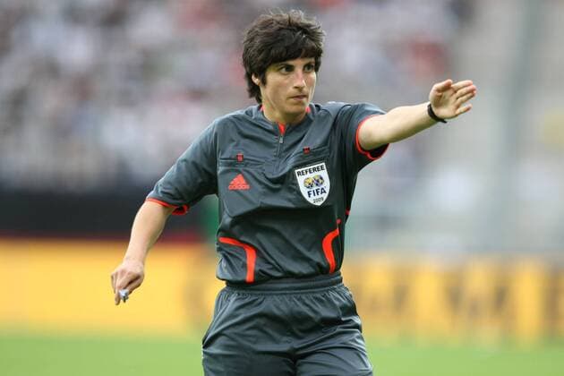 FIFA Schiedsrichterin Riem Hussein (Deutschland) Fußball Länderspiel Damen Freundschaftsspiel 2009, Test, Testspiel, Frauen, Frauenfußball Einzelbild Sinsheim
