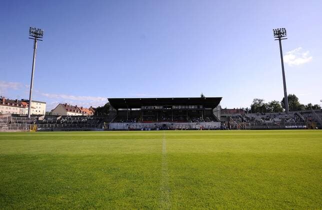 Stadion an der Grünwalder Straße - Heimspielstätte des TSV 1860 München -  Fußball Herren Saison 2009 2010, Fotostory, Stadionstory, Test, Testspiel, TSV 1860 München Totale München