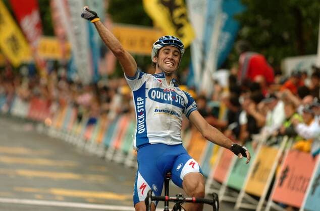 Carlos Barredo (Spanien Quick Step) gewinnt die Clasica Ciclista San Sebastian 2009 -  Radsport Herren Clasica Ciclista San Sebastian 2009, Classica, ProTour, Straßenradsport, Straße, Rad, Einzelbild San Sebastian - San Sebastian Freude,