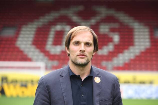 Thomas Tuchel (Mainz) wird als neuer Trainer vorgestellt Fußball 1. BL Herren Saison 2009 2010, FSV Mainz 05, Präsentation, Pressetermin, Vorstellung Einzelbild Mainz