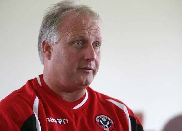 Fußball, Trainerhistorie Sheffield United von 1889 bis heute Trainer Kevin Blackwell (Sheffield United) -  Fußball Herren Football League Championship 2009 2010, 2. Englische Liga, Sheffield United Porträt Sheffield